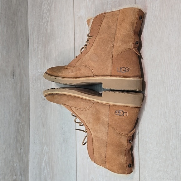 Ugg Australia Women 1012359 Ankle Leather Sheepskin Boots Lace up shoes sz 7 - Picture 9 of 14